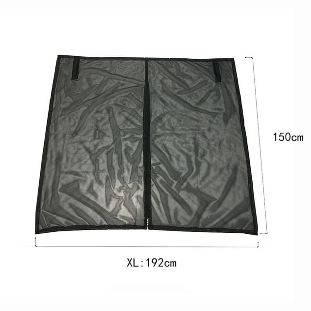 Uklsqma Moustiquaire Pare-Soleil pour Aile de Porte pour Toit de Véhicule Récréatif Fourgonnette / Moustiquaire Magnétique en Maille avec Fermeture Éclair Ventilation / Taille Universelle Protection contre les Insectes pour le Camping en Plein Air