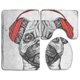 thumbnail image 1 of ABPHQTO Perro Pug Hipster Juego de alfombras de baño de 3 piezas Alfombra de baño Alfombra de contorno y tapa de inodoro ABPHQTO Cont-CHAPPLE-20120, 1 of 2