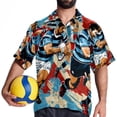 thumbnail image 4 of Football Men's Casual Short Sleeve Button Down Shirts - Printed Summer Beach Tops for Men and Women, 4 of 6