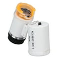 thumbnail image 3 of Magnifier, 60x Mini Magnification Magnifiers Portable Magnifying Glass For Jewellery Cash Reading Writing Exploring Magnifier Detector Magnifier Led Light Pocket Microscope, 3 of 8