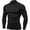 A-Black2, variant on XIAONU Mens Compression Base Layer Long Sleeve Stand Collar Pullover Compression Shirt Stretchy Athletic Workout Compression Shirts