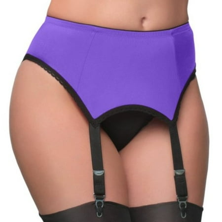 

LSFYSZD Women’s Garter Belt Solid Color/Patchwork Lace 4 Hanging Buckles High Waist Garter Back Triple Breasted Sexy Stocking Garter