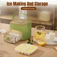 thumbnail image 4 of Portable Freezer Ice Maker with Ice Bin Fast, Compact Countertop Design & Storage Drawer | One-Touch Operation for Home, Office, Household & Outdoor Use Makes 48 Ice Cubes (Green), 4 of 6