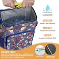 thumbnail image 4 of Rustic Country Wildflower and Bee Artwork Backpack Cooler, Waterproof Botanical Lunch Bag with Bright Colorful Design, Suitable for Camping, Hiking, Office, 4 of 6