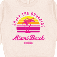 thumbnail image 3 of Inktastic Summer Enjoy the Sunshine Miami Beach Florida in Pink Toddler Sweatshirt, 3 of 4