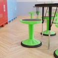 thumbnail image 3 of Emma + Oliver Height Adjustable Active Motion Stool for Kids with Weighted Rubber Non-Slip Bottom in Green, 3 of 15