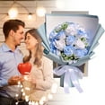 thumbnail image 3 of 18Pcs Gradient Color Crushed Ice Soap Bouquet, Luxury Soap Rose Gift for Wife, Soap Flower Bouquet with Gift Box, Valentine's Day Crushed Ice Soap Gift, Ideal for Valentine's Day Gifting, 3 of 5