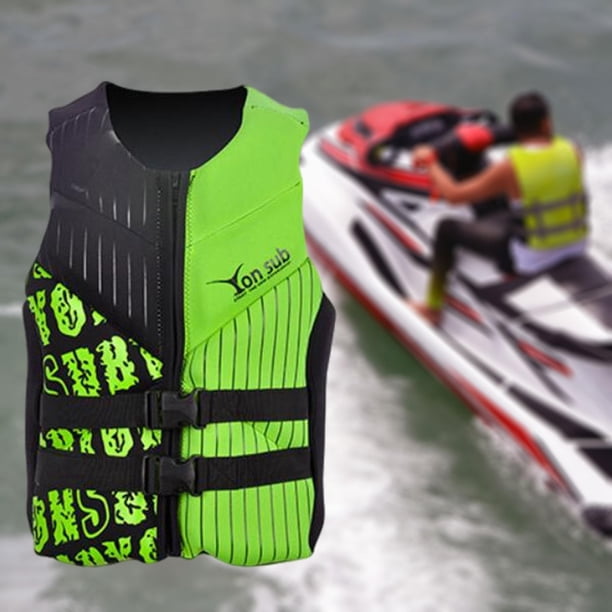 Chaleco para adultos, chaleco de natación ligero de verano para piragüismo, lancha a Verde m