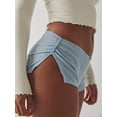 thumbnail image 3 of Faithtur Women Pajama Shorts Soft Comfy Side Split Ruched Elastic Lounge Pants Stretch Sleep Pj Bottoms Sleepwear, 3 of 5