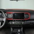 thumbnail image 7 of TINKI Car Central Navigation Screen Panel Frame Interior Sticker Soft Carbon Fiber for Toyota Tacoma 2015 2016 2017 2018 2019 2020 2021 2022 2023, 7 of 7