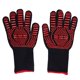 thumbnail image 2 of Guantes ignífugos diseño de dedo independiente material de silicona y poliéster guantes para asar 32 cm/126 pulgadas de largo cómodos y flexibles para horno microondas ANGGREK Otros, 2 of 8