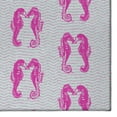 thumbnail image 6 of Addison Rugs Indoor/ Outdoor Surfside Seahorses Washable Rug New Pink - 2'3" x 7'6", 6 of 7