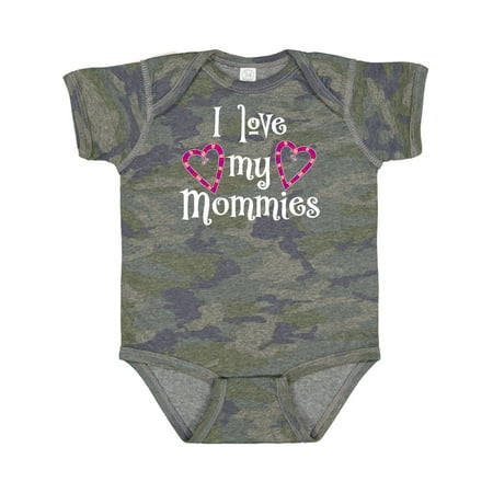 

Inktastic I Love My Mommies- Hearts Gift Baby Boy or Baby Girl Bodysuit