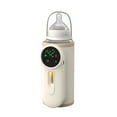thumbnail image 5 of Whatever You Like-Portable 8000mAh Baby Bottle Warmer USB Vacuum Flask Milk Heater for Travel - Wireless, Insulated, Compatible with Various Bottle Sizes, Safe Heating (Beige)"}, 5 of 7