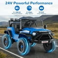 thumbnail image 4 of OLAKIDS 24V Ride on Car with Remote Control, Bluetooth, LED Lights, Horn, Spring Suspension, High/Low Speeds, Soft Start for Kids Aged 3+, 4 of 9