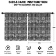 thumbnail image 2 of Blackout Kids Curtains,Boho Bohemia Geometric Line Art Childrens Insulated Curtains Set Of 2,Bedroom Essentials,Toddler Room Decor 52"x63"(132x160cm), 2 of 4