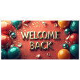 thumbnail image 1 of Welcome Back Banner for Office School Decorations with Balloons Colorful Pencils Party Supplies and Festive Backdrop for Event Celebration Classroom Decor, 1 of 4