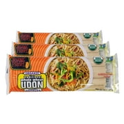 Organic Planet Whole Wheat Udon Noodles, Dried Asian Noodles, Non-GMO, Organic, Vegan, Traditional Udon Noodles, 8 oz (3 pack)