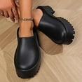 thumbnail image 5 of Womens Platform Mules Slip On Sandals Closed Toe Clogs Non-Slip Thick Sole Waterproof Slippers, 5 of 7
