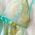 thumbnail image 7 of Women Satin Lace Chemise Nightgown Full Slips Sleepwear Green S, 7 of 7