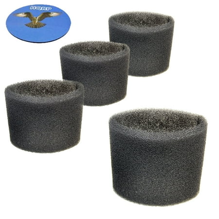 - HQRP 4-pack Foam Filter Sleeve for Shop-Vac 3332.5B / 333-80-27, 3333.5, 3333.OH, 3150, 3200, 3225, 3332, 3332.5A, 3334 Wet Dry Vac Vacuums + HQRP Coaster