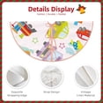 thumbnail image 3 of KLL Christmas Tree Skirt,Party Decorations Farmhouse for Christmas Decorations Holiday Party 36" -Cute Transport, 3 of 6