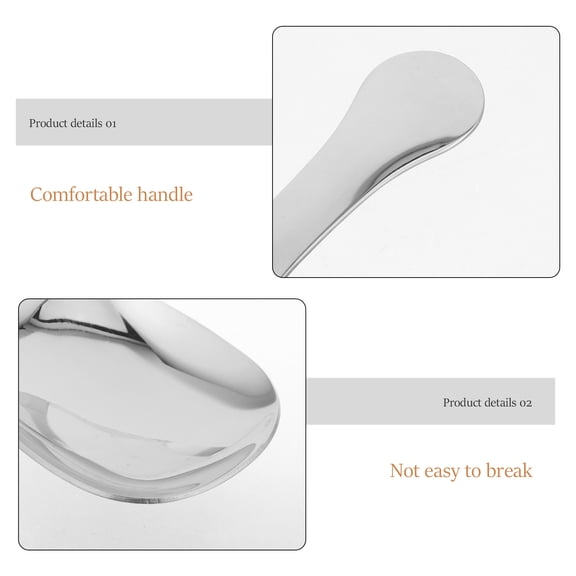 LOLIPPYY 4-Piece Stainless Steel Small Scoops Set with Short Handles, Commercial Grade Kitchen Tools