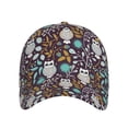 thumbnail image 3 of Wukai Forest Cute Owl Baseball Cap: Comfortable, Stylish, and Adjustable Hat for Sports, Daily Wear, and Outdoor Activities-One Size, 3 of 7