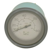 Teleflex Boat Speedometer 66514 | 60 MPH 3 1/4 Inch Gray / White