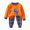 G842-Orange, variant on HFHAPW Toddler and Little Girl Boys 2-Piece Pajamas Long Sleeve Fall Winter PJ Set Kid Sleepwear