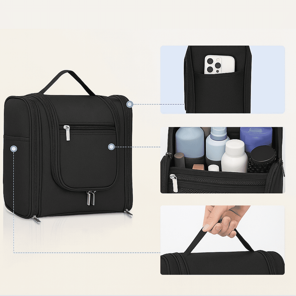 Go2Kits 5-Pack PPE Hygiene Toiletry Kits for Travel, Business