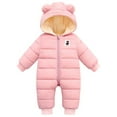 thumbnail image 3 of Gyratedream Infant Baby Boy & Girl Warm Hooded Snowsuit, Sizes 0-12 Months, 3 of 10