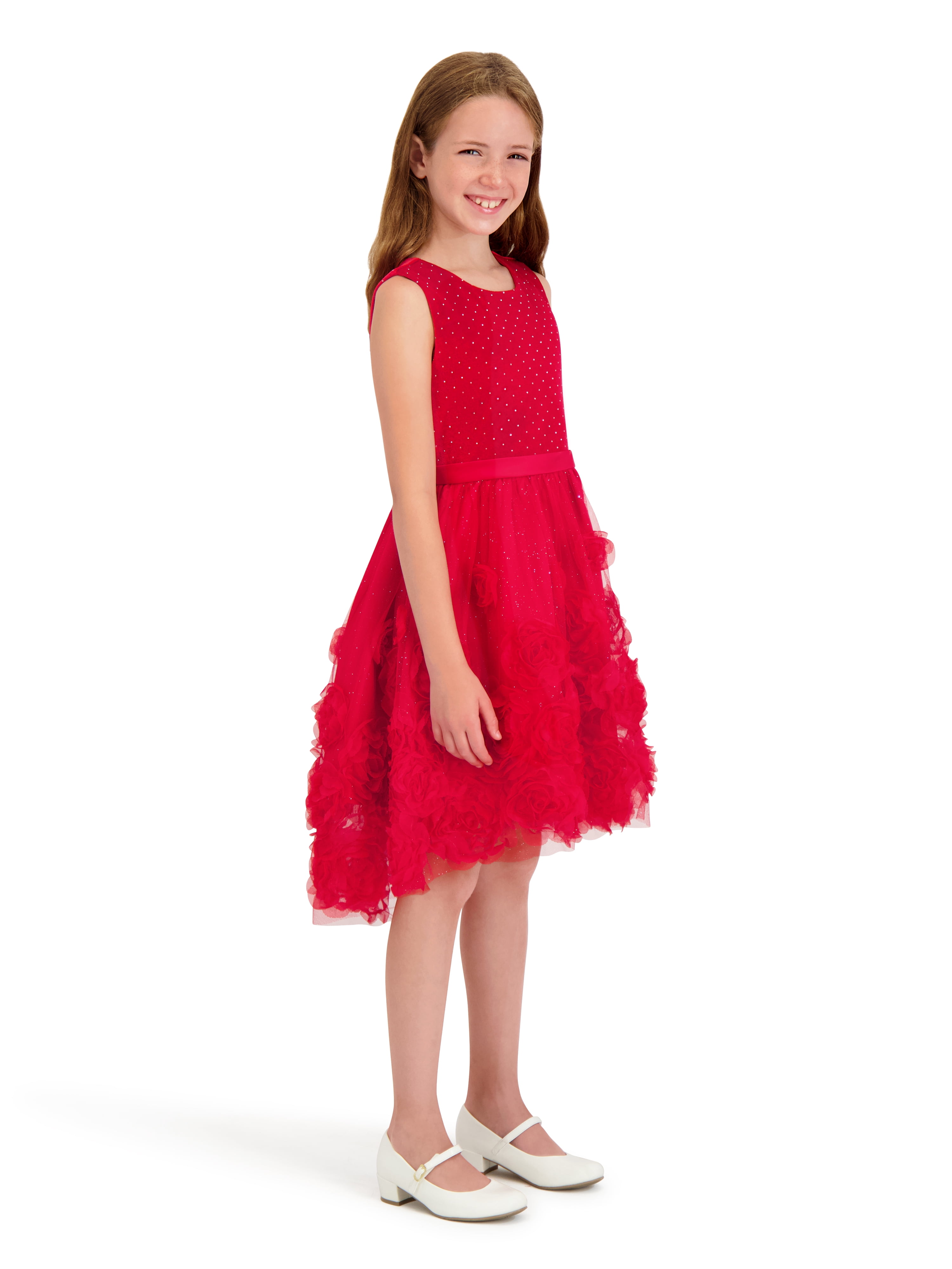 Kensie Girl Sleeveless Velvet High Low Dress, Sizes 4-16