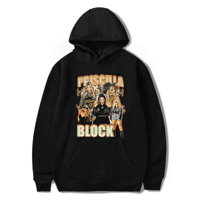Priscilla Block Hoodie Merch unisex fashionable casual printed long sleeved pullover,L,Style2