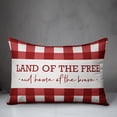 thumbnail image 3 of Creative Products Land of the Free and Home of the Brave Buffalo Check 14x20 Indoor / Outdoor Pillow, 3 of 3