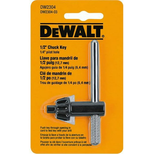 DeWalt DW2304 2 Pack 1/2Inch Chuck Key with 1/4Inch Pilot DW2304