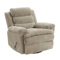 thumbnail image 3 of OakvillePark Windcroft Microfiber Swivel Glider Reclining Chair, Brown, 3 of 13