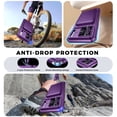 thumbnail image 3 of Oupeigar for iPhone 17 Pro Max / iPhone 18 Pro Max Case, with [Cards Holder][RFID Blocking][Camera Cover]Rugged Shockproof Silicone Case-Purple, 3 of 11