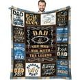 thumbnail image 1 of LHSHID Dad Gifts Throw Blanket Birthday Gifts for Dad from Daughter Son Best Dad Ever Gifts Presents for Dad from Kids Dads Birthday Gifts Ideas Gifts for Dad Who Wants Nothing 60"x80", 1 of 7