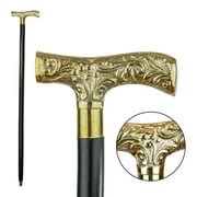 Walking Stick Brass Cane - Fancy Canes for Women, Men, Seniors - Elderly Assistance Products