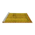 thumbnail image 2 of Ahgly Company Machine Washable Indoor Rectangle Oriental Yellow Modern Area Rugs, 5' x 7', 2 of 4