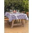 thumbnail image 2 of Outdoor Tablecloth with Umbrella Hole & Zipper, Purple Coastal Starfish Rectangle Tablecloth 60x102 Inch, Summer Coral Shell Nautical Beach Patio Table Cover Waterproof Table Cloth for Picnic/Party, 2 of 7