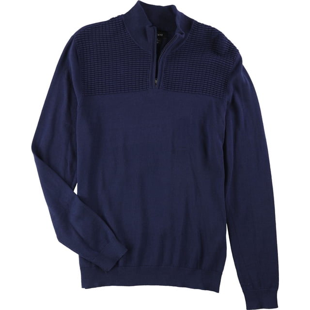 Alfani Suéter de punto con textura para hombre, azul, pequeño