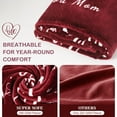 thumbnail image 4 of Gifts for Mom, Gifts for Mothers Day, Soft Flannel Throw Blankets Anniversary Birthday Gift for Mom from Daughter Son, I Love You Mom Blanket 65" x 50"-Red, 4 of 6