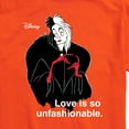 thumbnail image 3 of Disney Villains - Cruella De Vil Love Unfasionable  - Men's Short Sleeve Graphic T-Shirt, 3 of 5