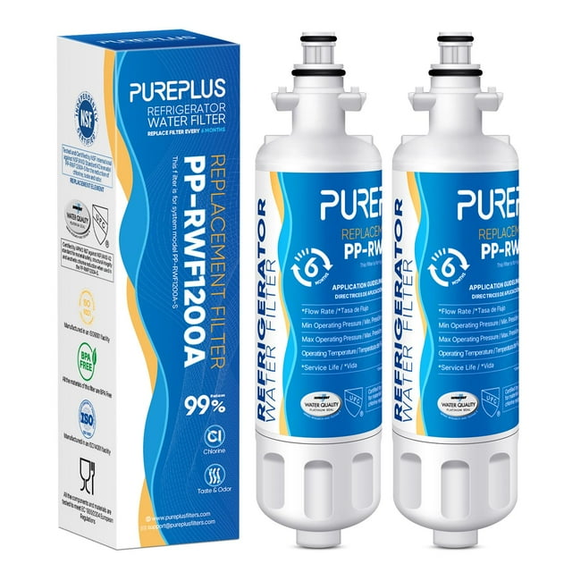 Filtro de agua PUREPLUS ADQ36006101 de repuesto para LG LT700P