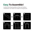 thumbnail image 4 of SCENDOR 107' H x82' W White Garden Iron Arch Arbor Gazebo, Ideal for Climbing Plants Outdoor, Wedding Arches Ceremony, 32LB, 4 of 6