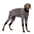 thumbnail image 3 of Spring Autumn Dog Jumpsuit Cotton Sleepwear Clothes for Female Dogs Camouflage Pet Costume Pajama Rompers Leopard Suit for Dog (Black White Leopard,26), 3 of 6