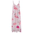 thumbnail image 4 of Flamingo Pattern Sleeveless Dress for Women Clothing Female Women's Summer Skirt, 4 of 7