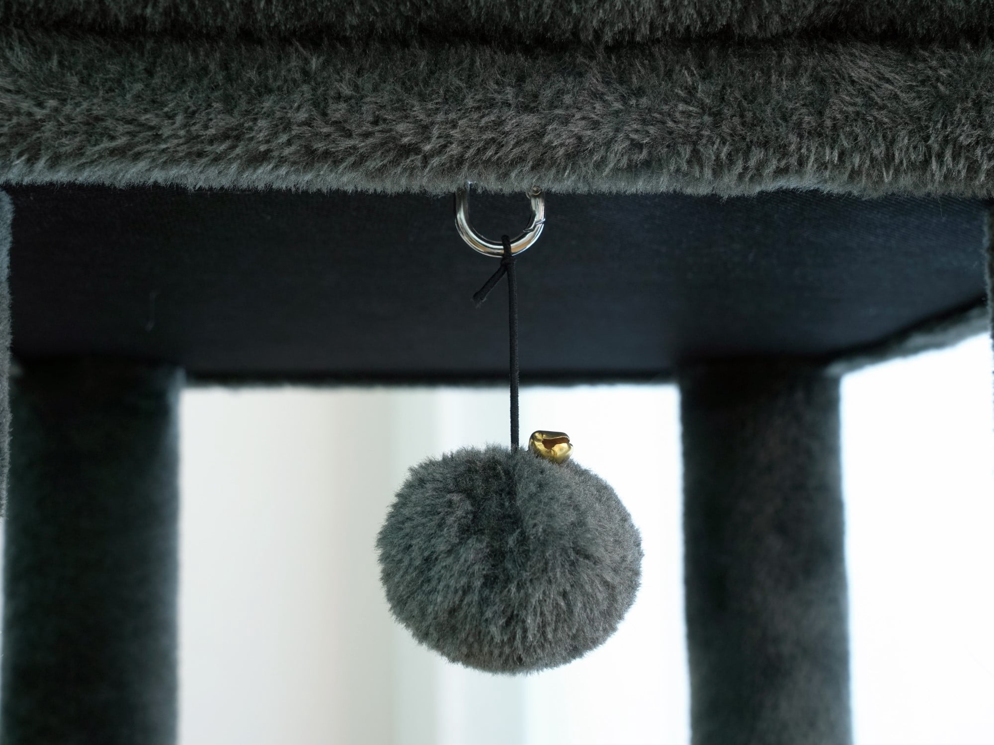 Vibrant Life Heavy Duty 7-Level 70" Cat Tree with Three Condos and Hammock, Dark Gray